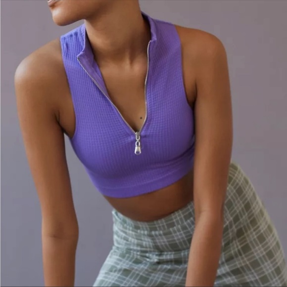 Urban Outfitters Waffle Knit Crop Top NWT Sz XL - Picture 3 of 10